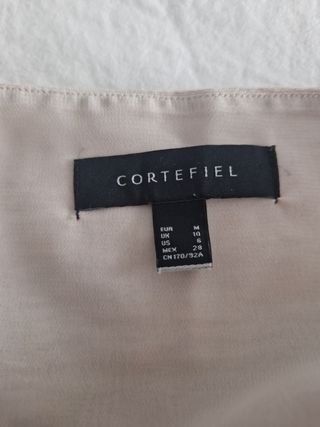 Mono mujer beige - Pantalón ancho