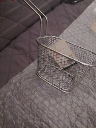 Cestino mini per patatine oh! - argento
