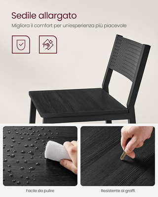 Sgabelli Cucina, Set da 2, Sgabelli Alti per Cucin