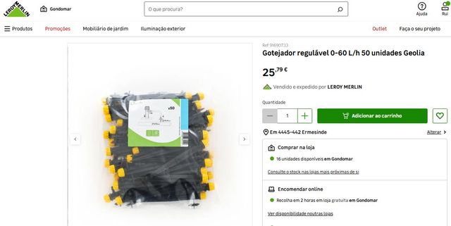 Gotejadores para Jardim - 20 unid.