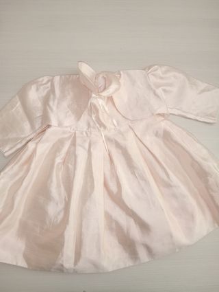 Abito battesimo bimba rosa