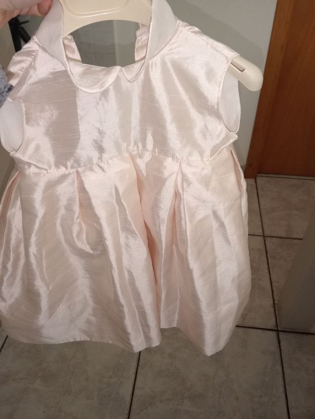 Abito battesimo bimba rosa
