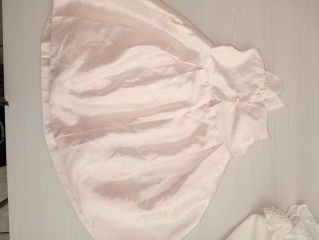 Abito battesimo bimba rosa