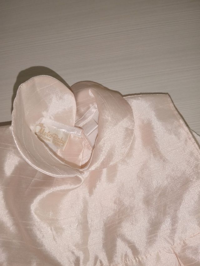 Abito battesimo bimba rosa