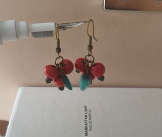 Pendientes rojos Massimo Dutti