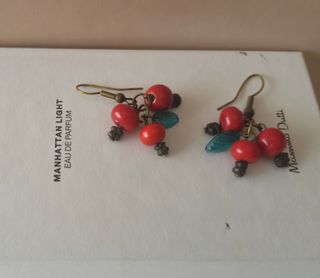 Pendientes rojos Massimo Dutti