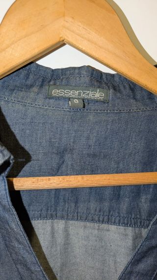 Blusa vaquera manga larga