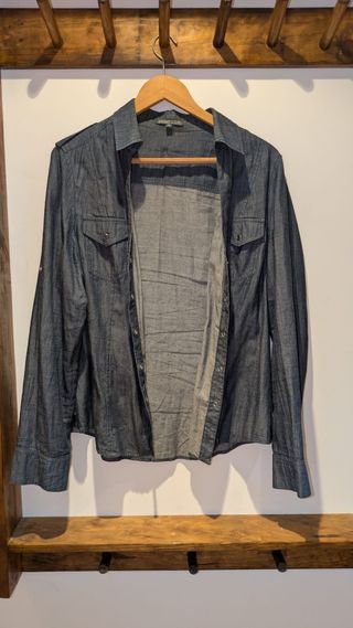 Blusa vaquera manga larga