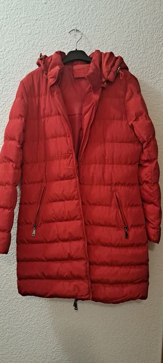Chaquetón rojo mujer talla S