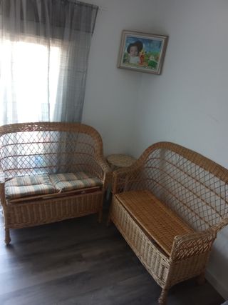 2 Sillones mimbre - Jardín