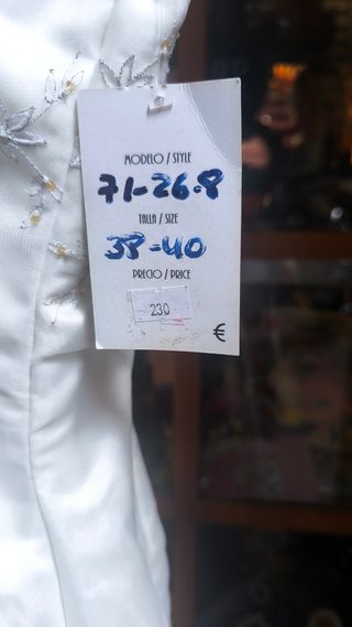 Vestido novia blanco corazón