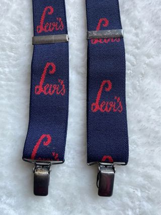 Bretelle Levi's blu e rosse Vintage