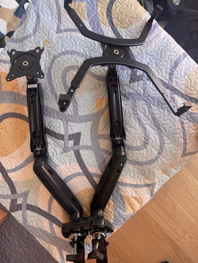 Soporte doble monitor 2 brazos