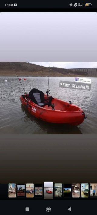 Kayak Pesca - Rojo