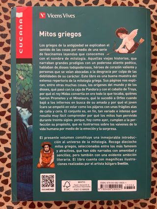 Libro MITOS GRIEGOS (CUCAÑA)