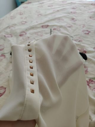 Blusa panna senza maniche Tg L