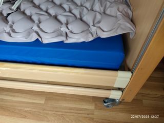 Cama + Colchón antiescaras hospitalario electrica
