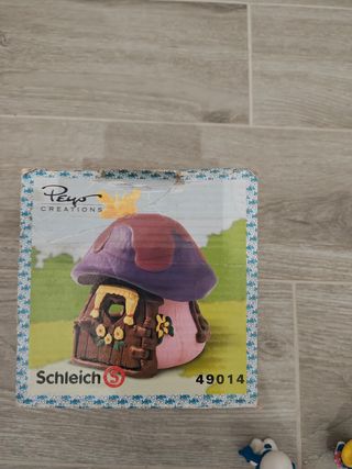 Schleich 49014 casetta Puffetta + 4 puffi