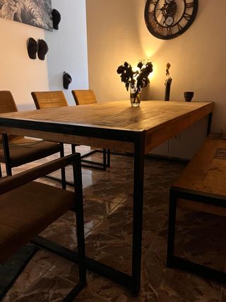Juego completo para salón,estilo industrial.