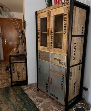 Juego completo para salón,estilo industrial.