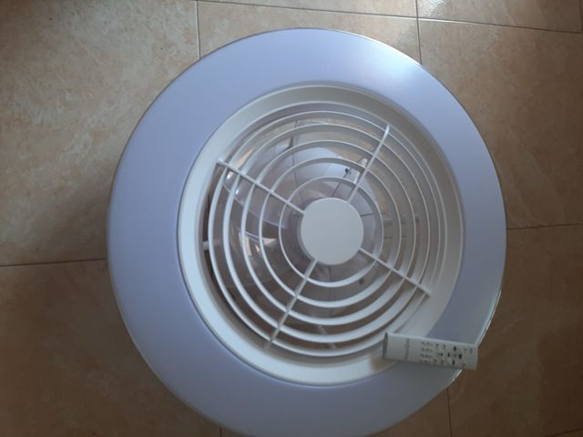 Ventilador techo LED blanco