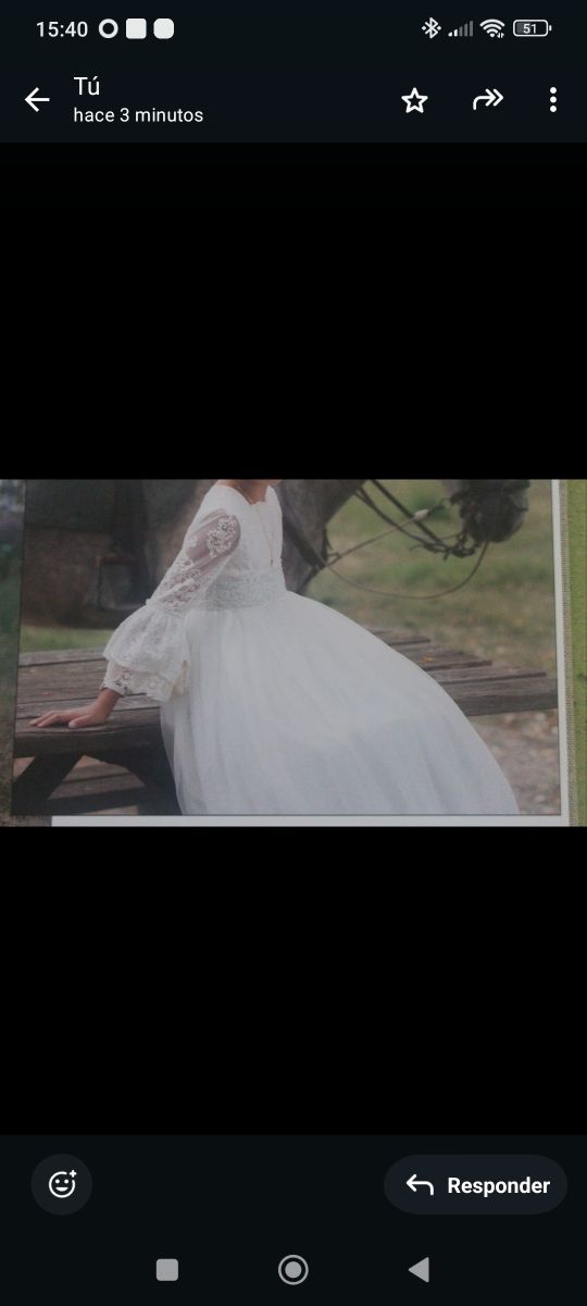 Vestido comunión niña 9 años