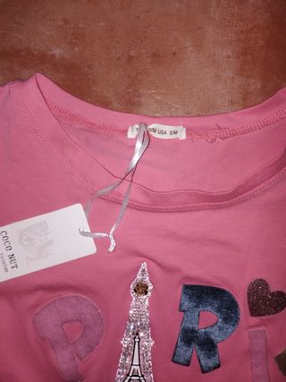 Camiseta Coco Nut rosa talla S/M