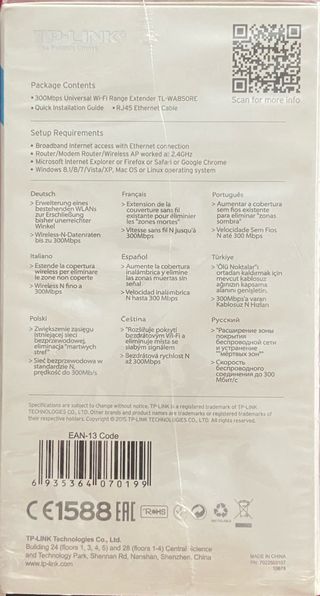 TP-LINK TL-WA850RE - Extender Wi-Fi 300Mbps