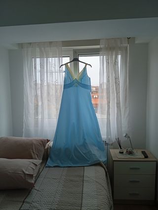 Camisón azul - Bata ligera