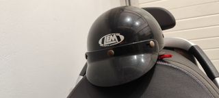 Casco moto antiguo