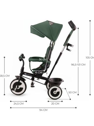 Triciclo Bebé 9m-5a Plegable kinderkraft