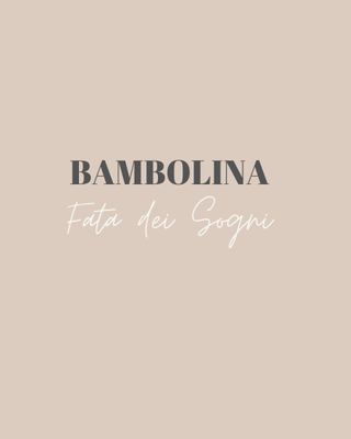 Bambolina fata dei sogni 
