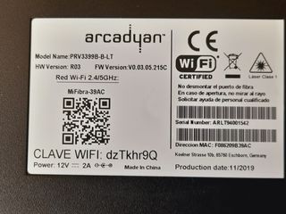 Modem Livebox PRV3399B - Modem Fibra