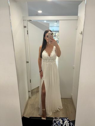 Vestido novia blanco - elegante