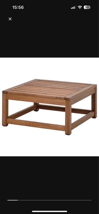 Conjunto jardín madera - sofa jardin+ mesa
