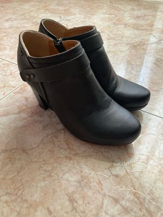 Botines negros tacón 