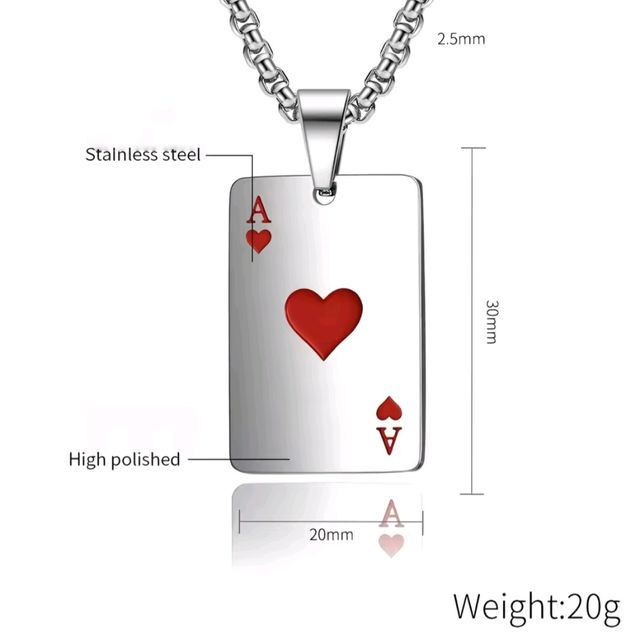 Collar pareja cartas póker