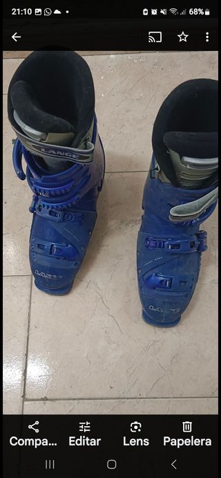 Botas esquí Lange azules