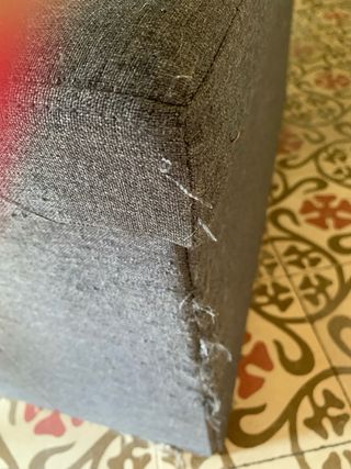 Puff baúl gris - almacenaje