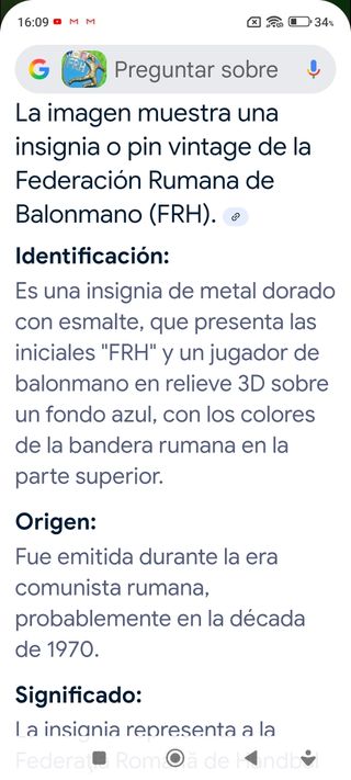 Pin FRH - Insignia de Balonmano