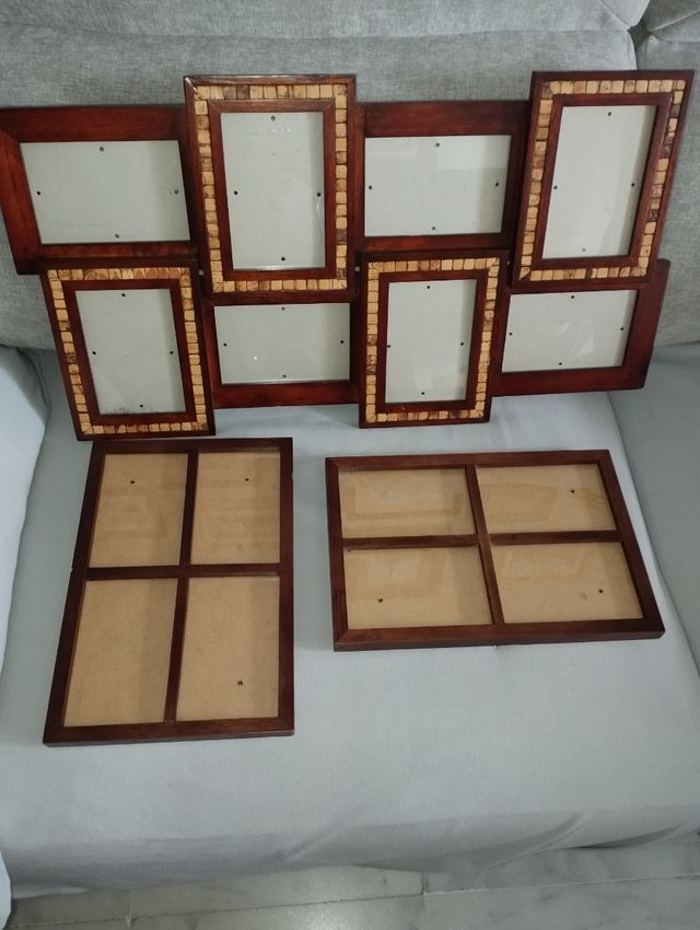 Marcos fotos madera - 3 uds