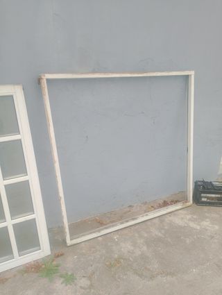 Ventana aluminio blanco 12 paneles