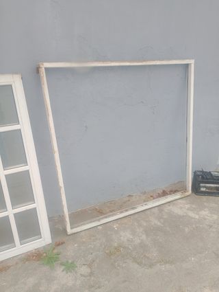 Ventana aluminio blanco 12 paneles