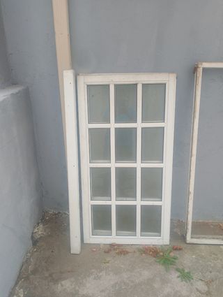 Ventana aluminio blanco 12 paneles