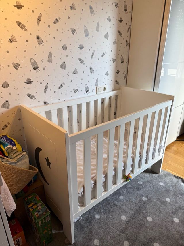 Cuna bebé blanca - Cuna niño