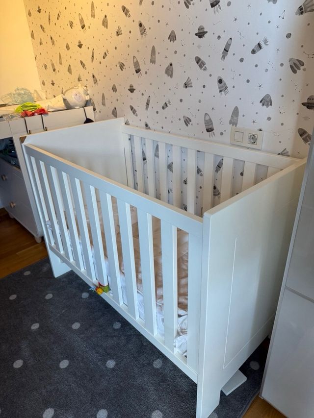 Cuna bebé blanca - Cuna niño