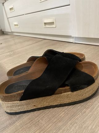 Sandalias plataforma negras
