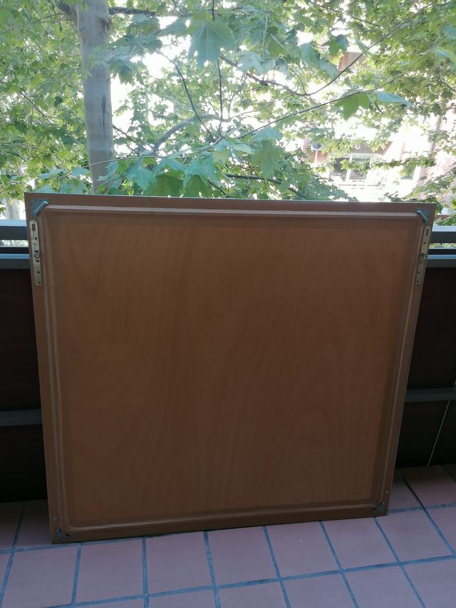 Espejo madera azul 115x110cm