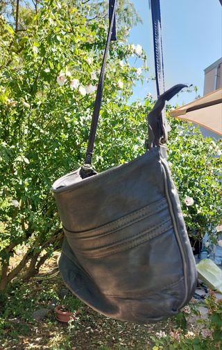 Borsa a tracolla nera vintage