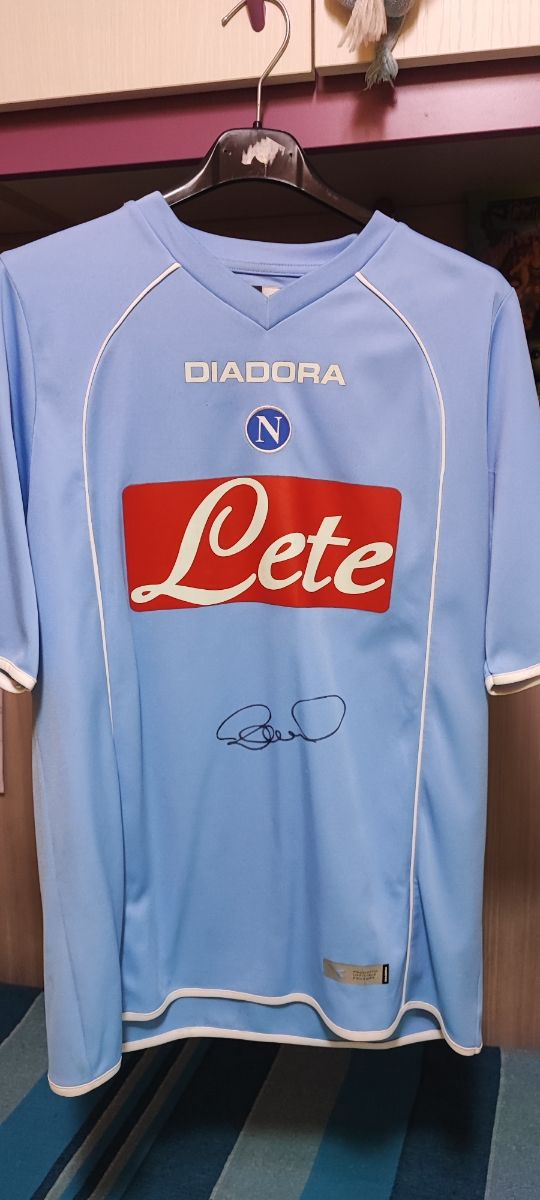 Maglia SSC Napoli autografata Lavezzi